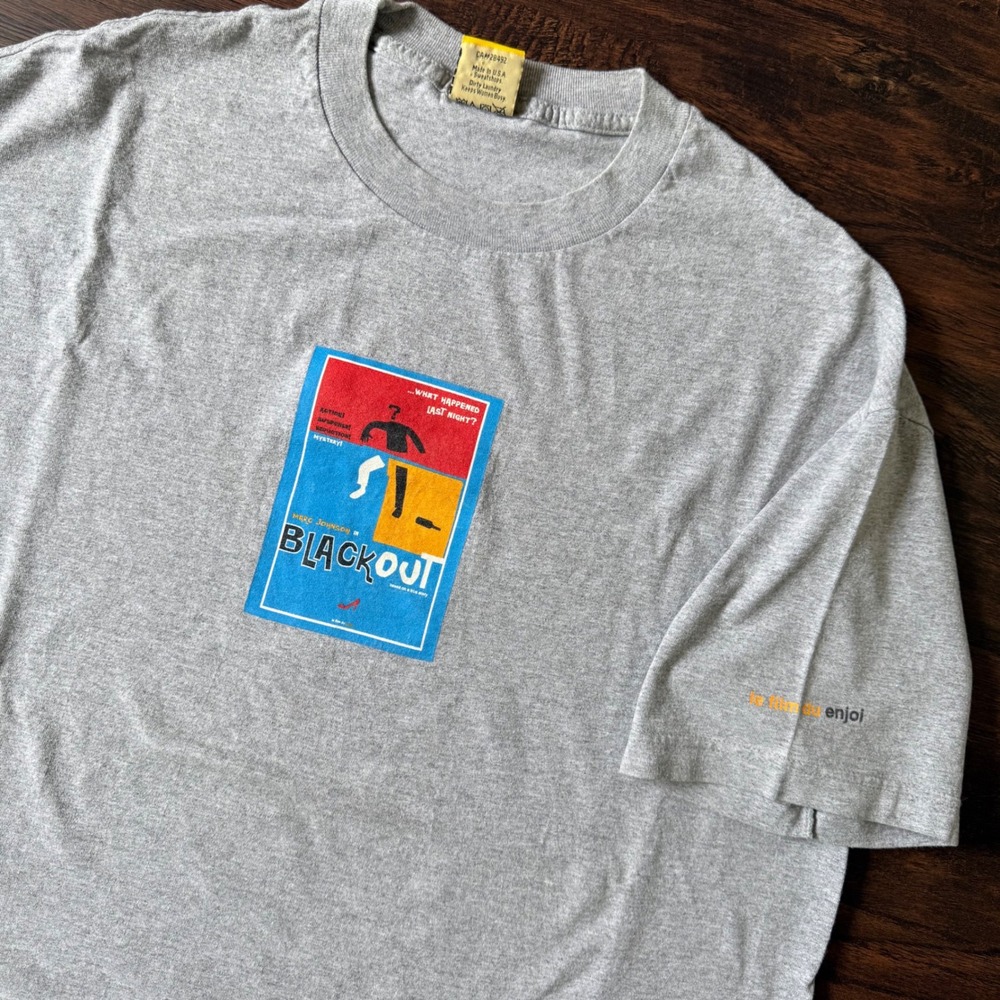 Vintage enjoi skate‎ tee blackout XL
